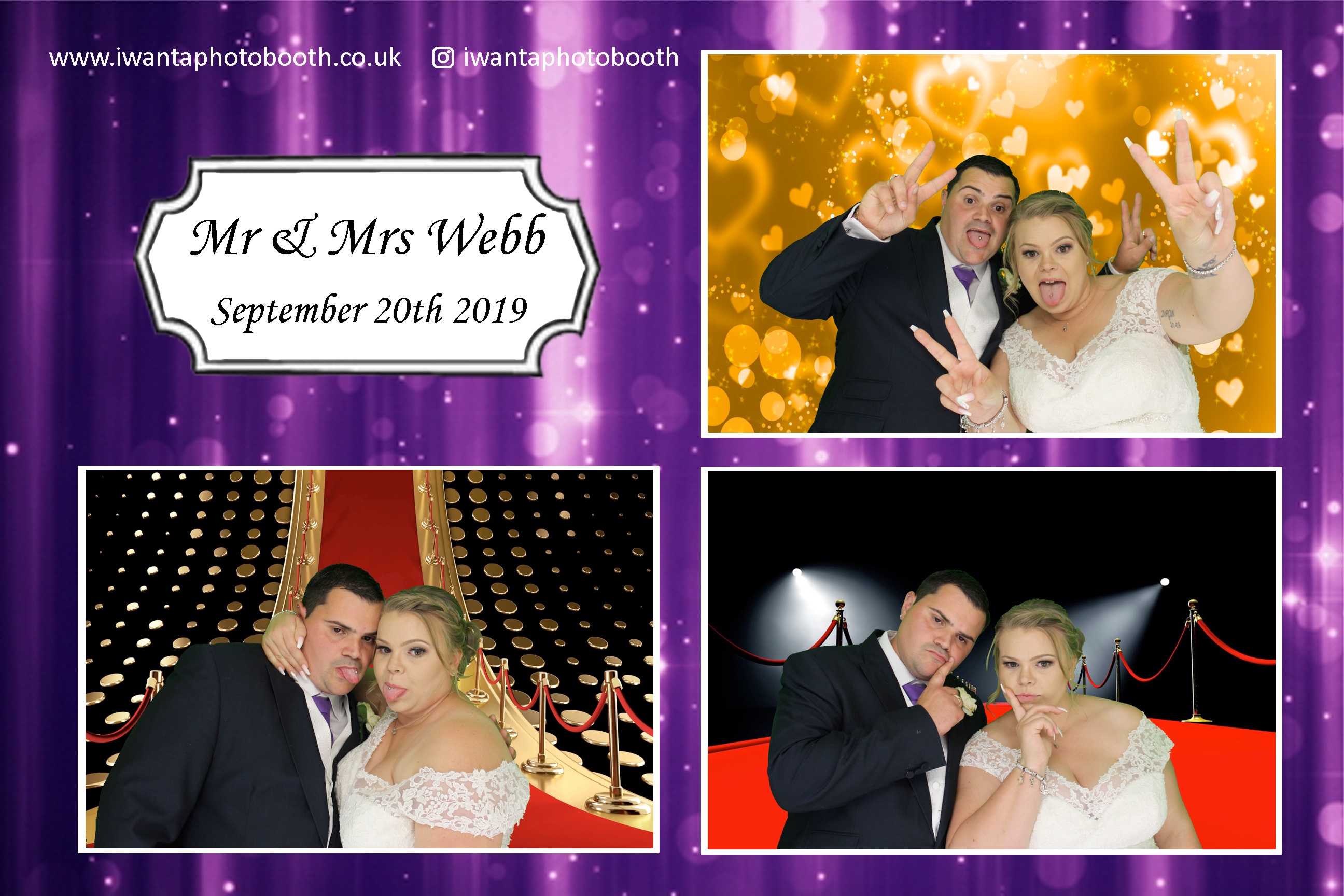 Mr & Mrs Webb's Wedding - I Want A Photo Booth
