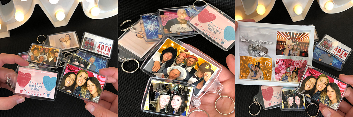 Photo Booth Keyrings and Fridge Magnets