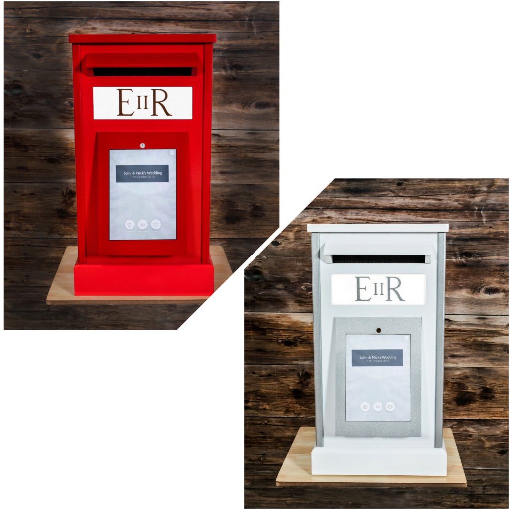 The Selfie Post Box from I Want a Photobooth - the perfect, portable photo booth for your party. Book yours today!